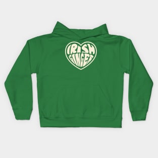 Irish Ginger Irish Redhead Girl Heart St. Patricks Day Kids Hoodie